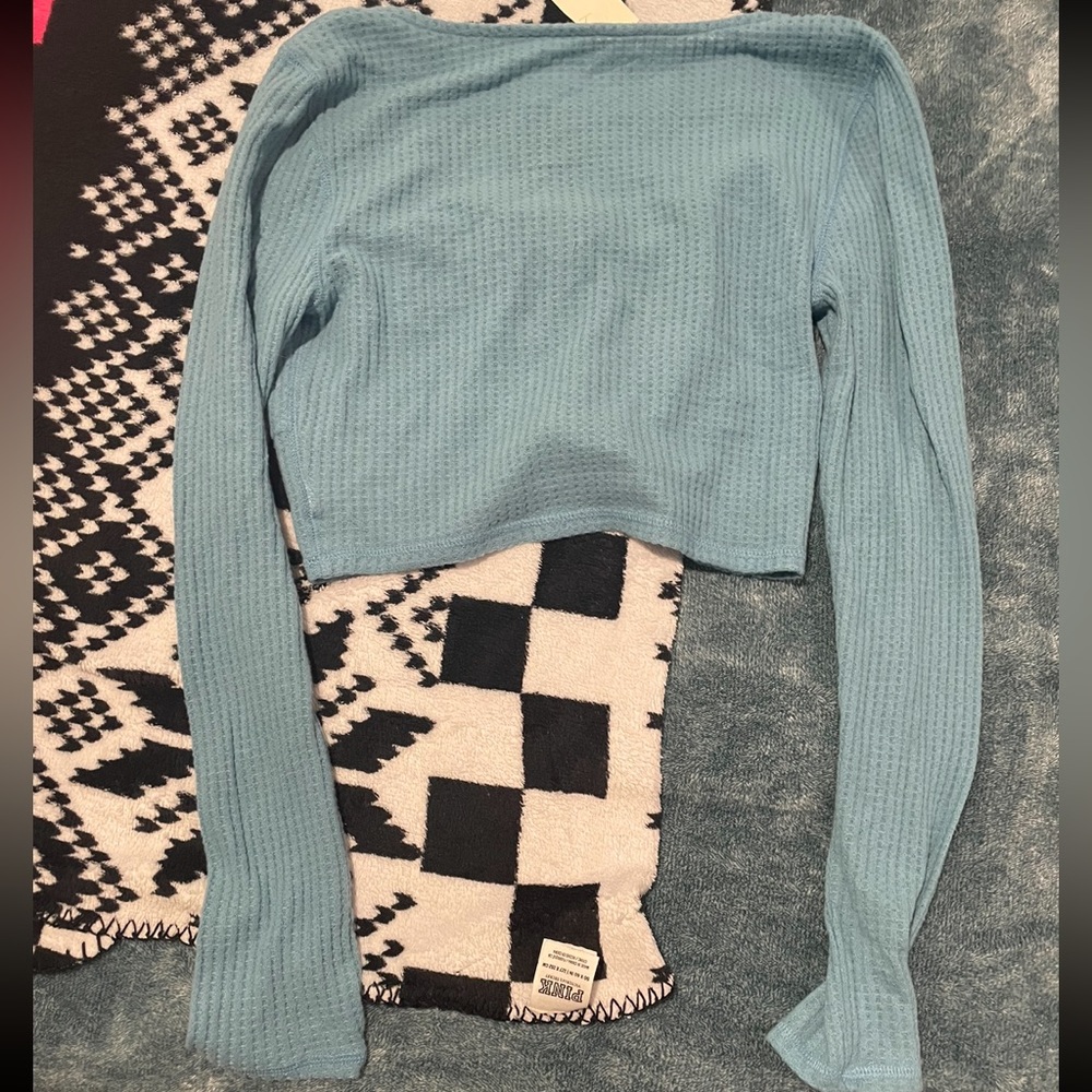 Blue Crop Top - Picture 3 of 3